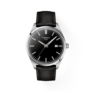 Tissot Gents PR 100 Quartz 40mm Black Leather Strap Watch&nbsp;