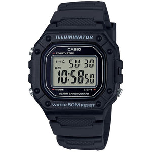 Casio Black and LCD Resin Quartz  Watch