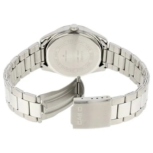 Casio Analogue Green Dial Stainless Steel Bracelet Watch