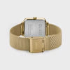 Cluse La Tétragone Mesh White, Gold Colour Bracelet Watch