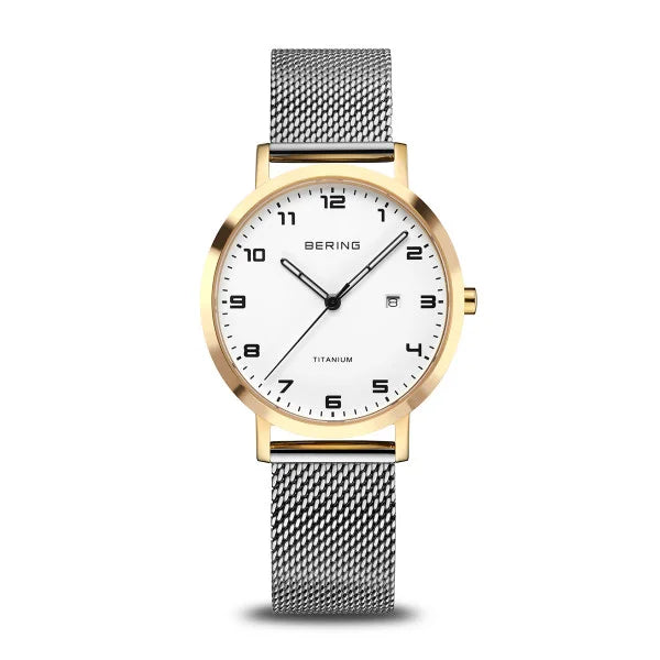 Bering Ladies Titanium | polished/brushed gold