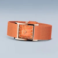 Bering Ladies Classic | polished rose gold | Mesh Bracelet