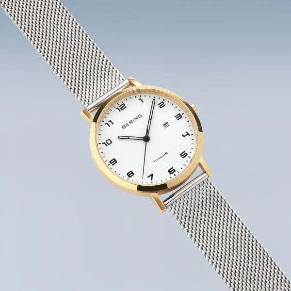 Bering Ladies Titanium | polished/brushed gold