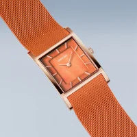 Bering Ladies Classic | polished rose gold | Mesh Bracelet