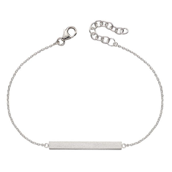 Silver Horizontal Bar Bracelet
