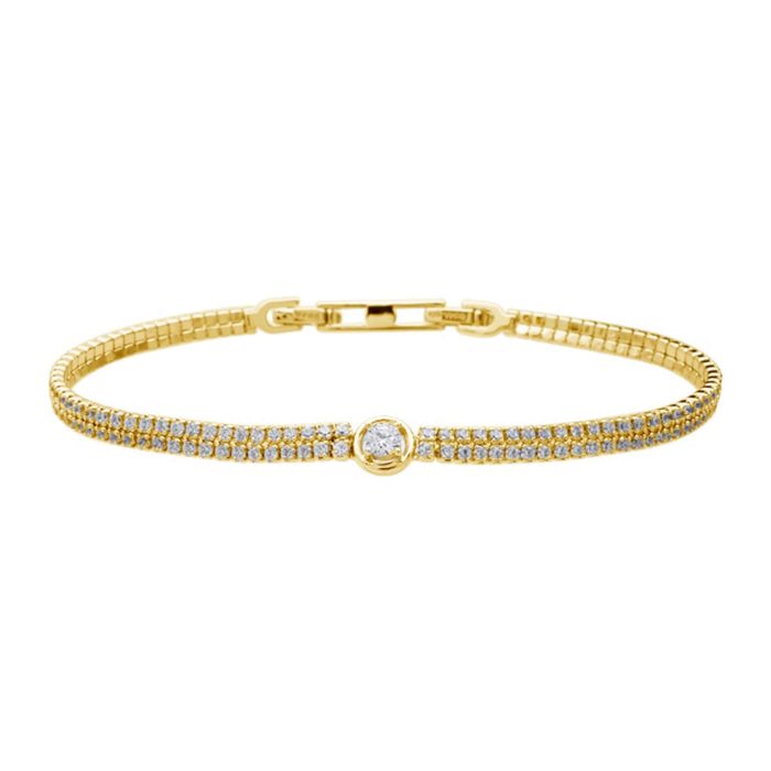 Diamonfire Double Row Fine Tennis Bracelet