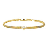 Diamonfire Double Row Fine Tennis Bracelet