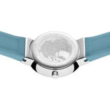 Bering Ladies Classic | polished silver | Blue Strap Watch