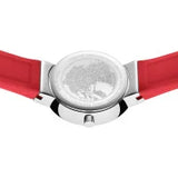 Bering Ladies Classic | polished silver | Red Strap Watch