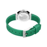 Bering Ladies Classic | polished silver | Green Strap Watch