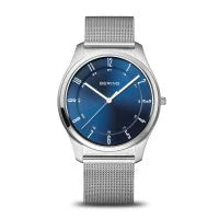 Bering Gents Ultra Slim | polished/brushed silver Mesh Bracelet Watch