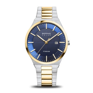 Bering Gents Titanium | polished/brushed gold bracelet watch