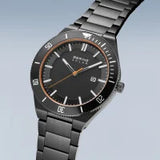 Bering Gents Solar | polished/brushed grey bracelet watch