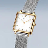 Bering Ladies Classic | polished gold | S/Steel Mesh Bracelet Watch