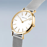 Bering Classic Ladies | polished gold | Mesh B/W