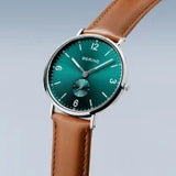 Bering Gents Classic | polished silver Leather Strap Watch&nbsp;&nbsp;