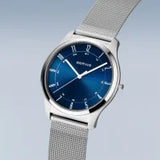 Bering Gents Ultra Slim | polished/brushed silver Mesh Bracelet Watch