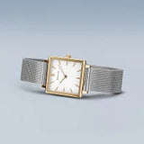 Bering Ladies Classic | polished gold | S/Steel Mesh Bracelet Watch