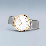 Bering Classic Ladies | polished gold | Mesh B/W