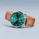 Bering Gents Classic | polished silver Leather Strap Watch&nbsp;&nbsp;