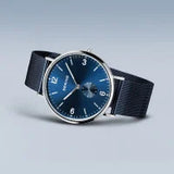 Bering Gents Classic | polished silver |Mesh Bracelet Watch