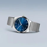 Bering Gents Ultra Slim | polished/brushed silver Mesh Bracelet Watch