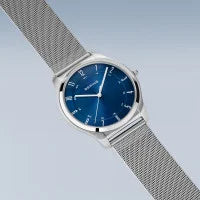 Bering Gents Ultra Slim | polished/brushed silver Mesh Bracelet Watch