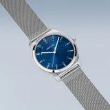 Bering Gents Ultra Slim | polished/brushed silver Mesh Bracelet Watch