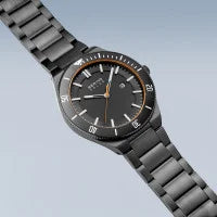 Bering Gents Solar | polished/brushed grey bracelet