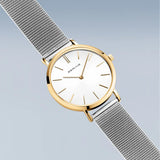 Bering Classic Ladies | polished gold | Mesh B/W