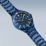 Bering Gents Solar | polished/brushed blue