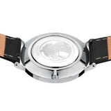 Bering Gents Classic | polished silver | Black Strap Watch