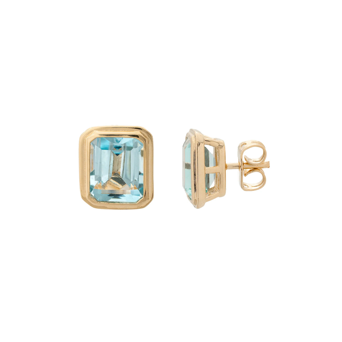 Burren Lagoon Blue  Topaz Earrings