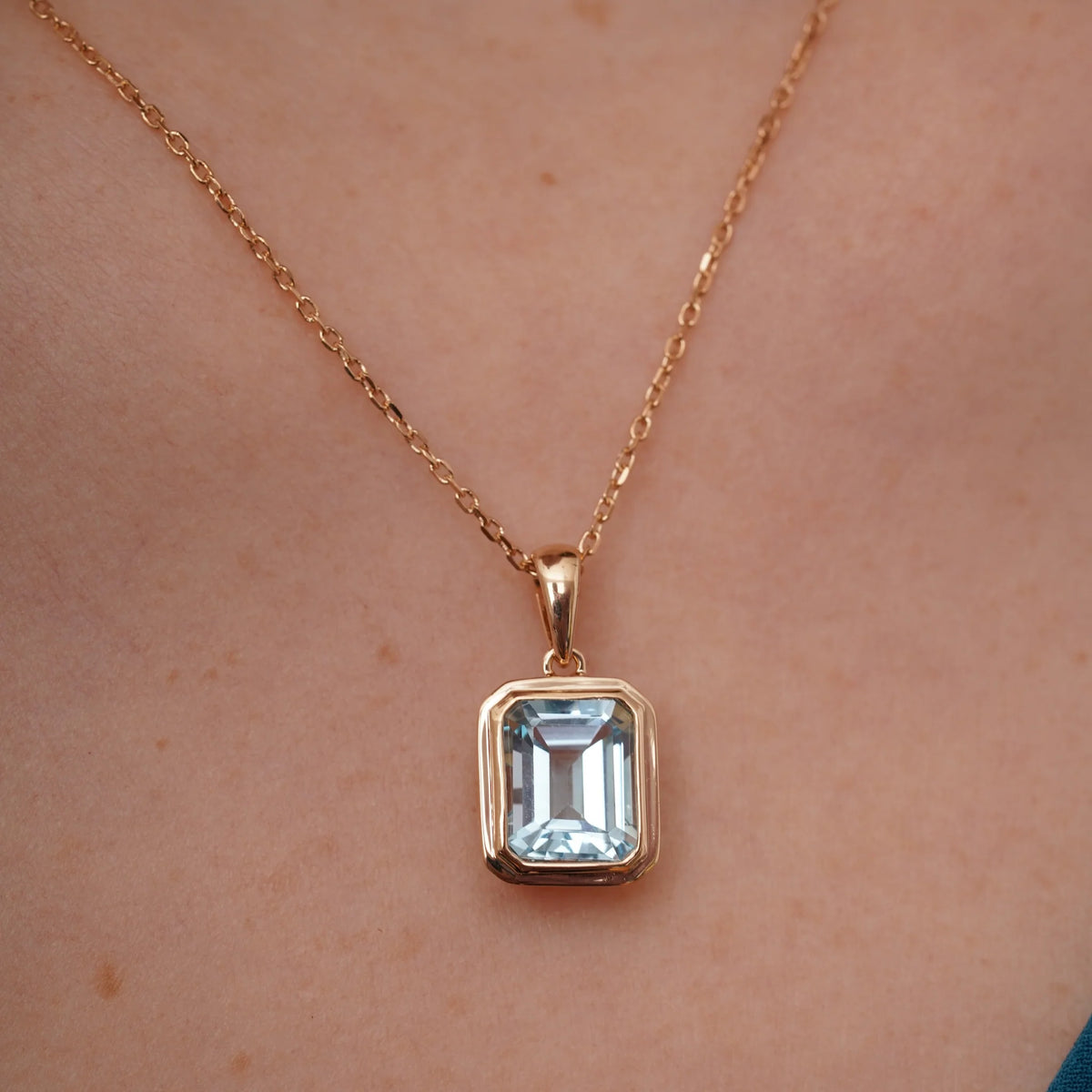 Burren Lagoon Blue Topaz Pendant