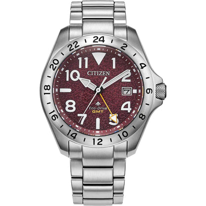 Citizen Mens Promaster Land GMT Red Bracelet Watch