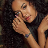 Citizen Ladies Eco-Drive L Rainell Purple Dial B/W