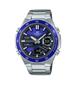 Casio Ediface Gents S/Steel B/W