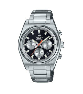 Casio Ediface Gents S/Steel B/W