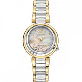 Citizen Ladies Floating Diamond Two Tone Sunrise Bracelet Watch