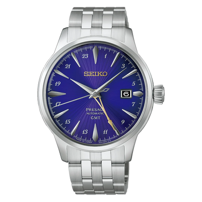 Seiko 145th Anniversary Presage Cocktail Time GMT Limited Edition in Edo Purple