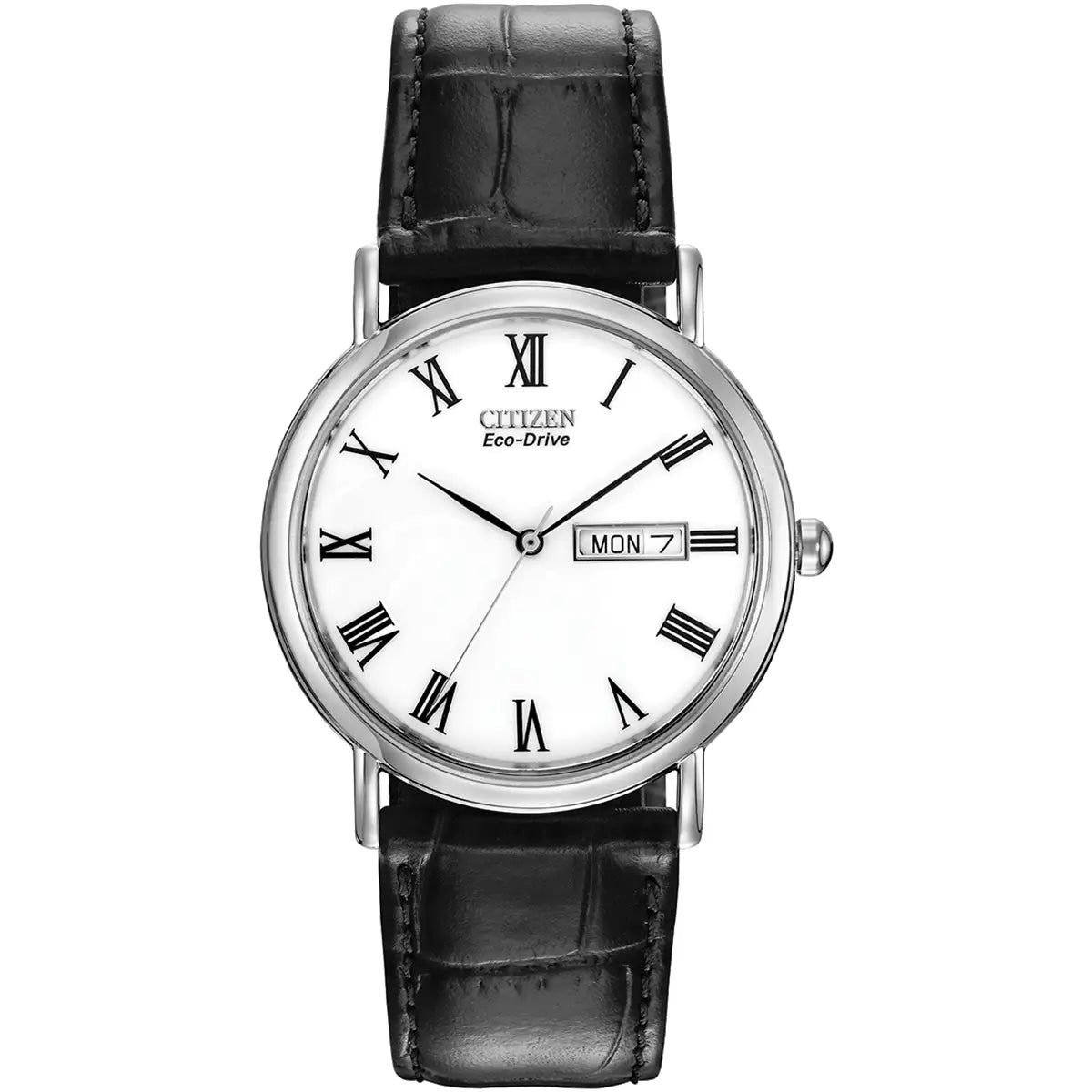 Citizen Black Leather Strap Watch