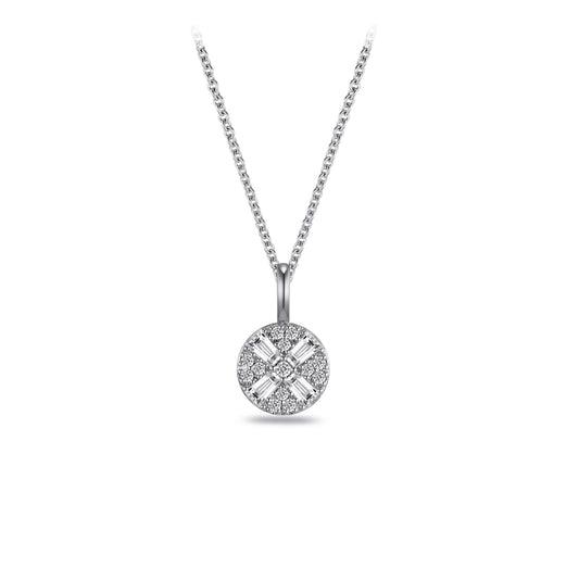 Cross Round Necklace