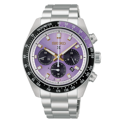 Seiko 145th Anniversary Speedtimer Solar Chronograph Limited Edition in Purple