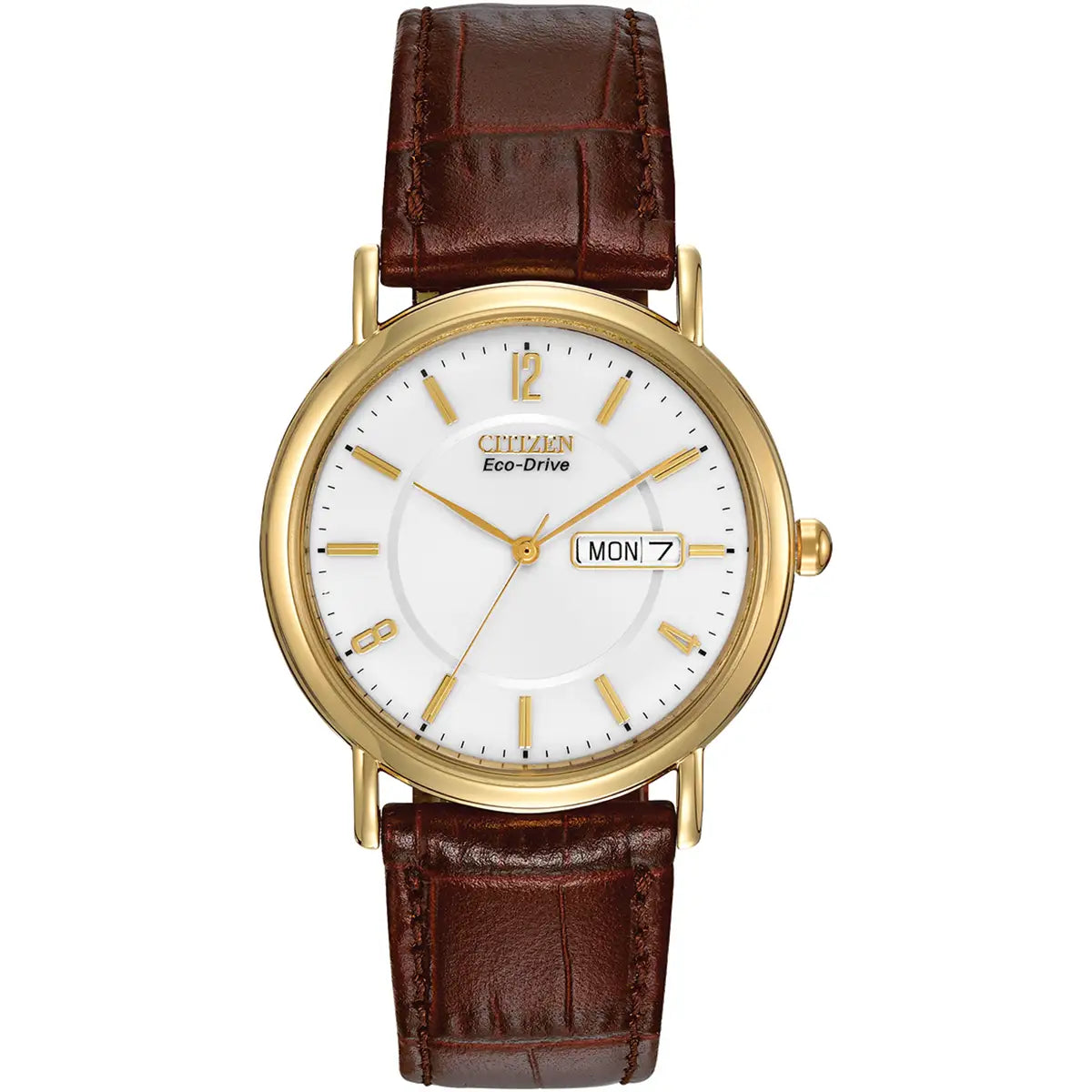 Citizen Brown Leather Strap Watch