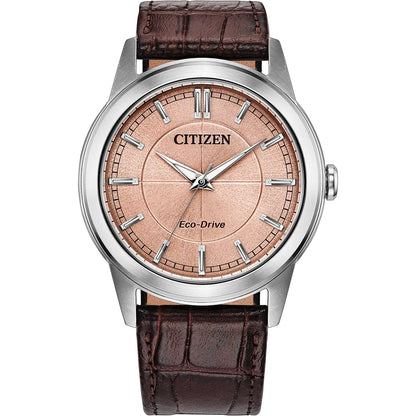 Citizen Rolan Brown Leather Strap