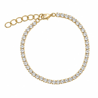 Burren Sovereign Clear CZ Tennis Bracelet
