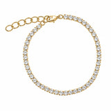 Burren Sovereign Clear CZ Tennis Bracelet