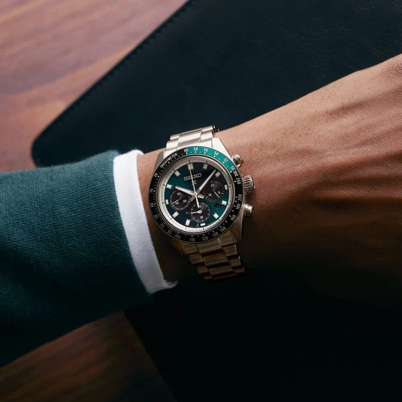 Seiko Prospex Speedtimer ‘Racing’ Solar Chronograph in Green