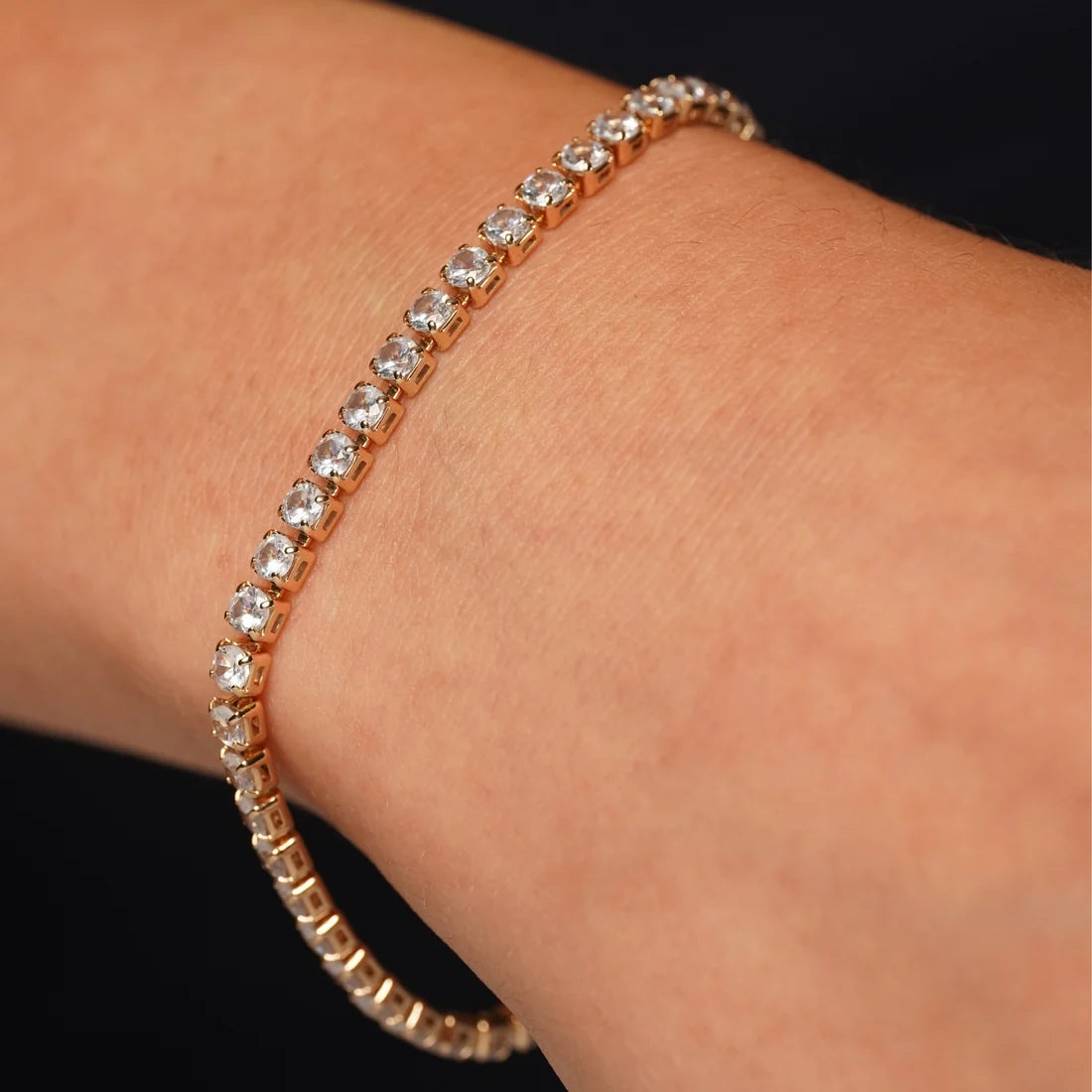 Burren Sovereign Clear CZ Tennis Bracelet