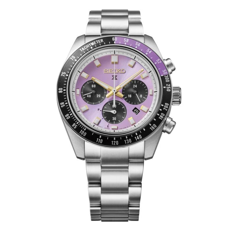 Seiko 145th Anniversary Speedtimer Solar Chronograph Limited Edition in Purple